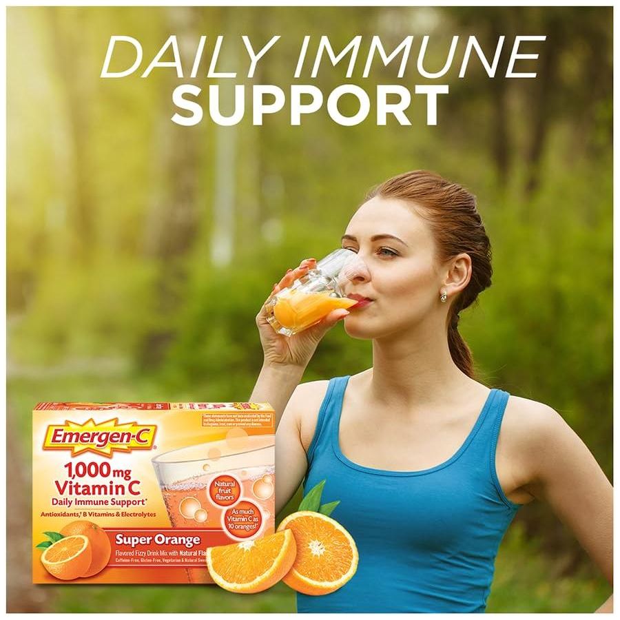 Emergen-C 1000mg Vitamin C Powder for Daily Immune Support