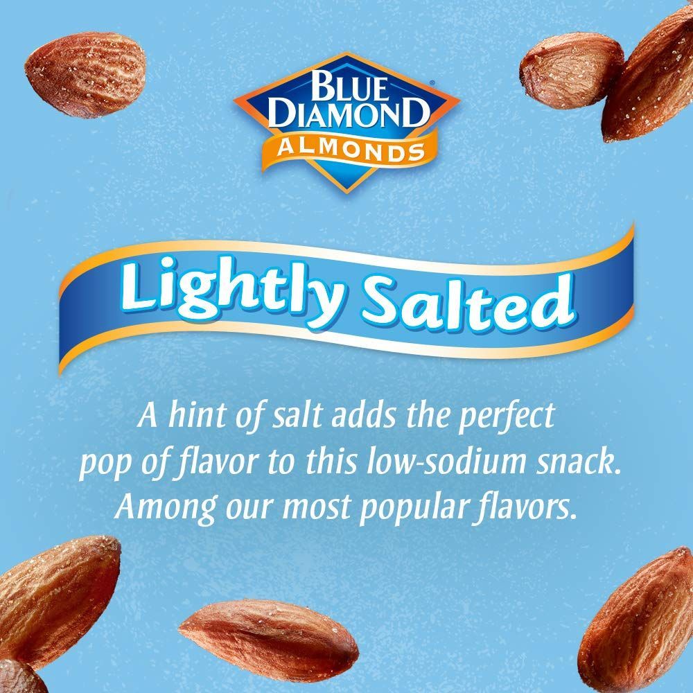 Blue Diamond Almonds Low Sodium Lightly Salted Snack Nuts, 40 Oz