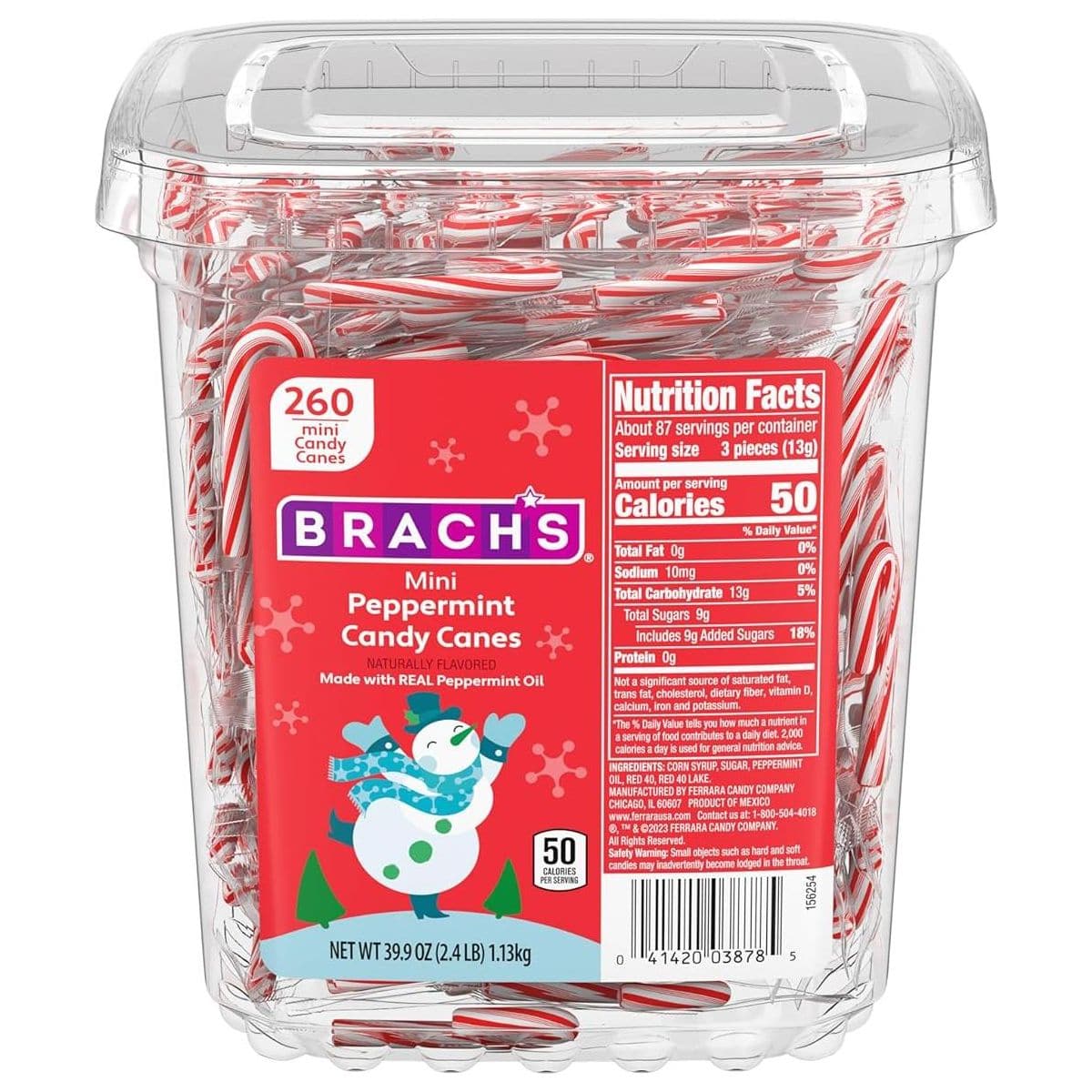 Brach's Red and White Peppermint Candy Canes, 12 ct