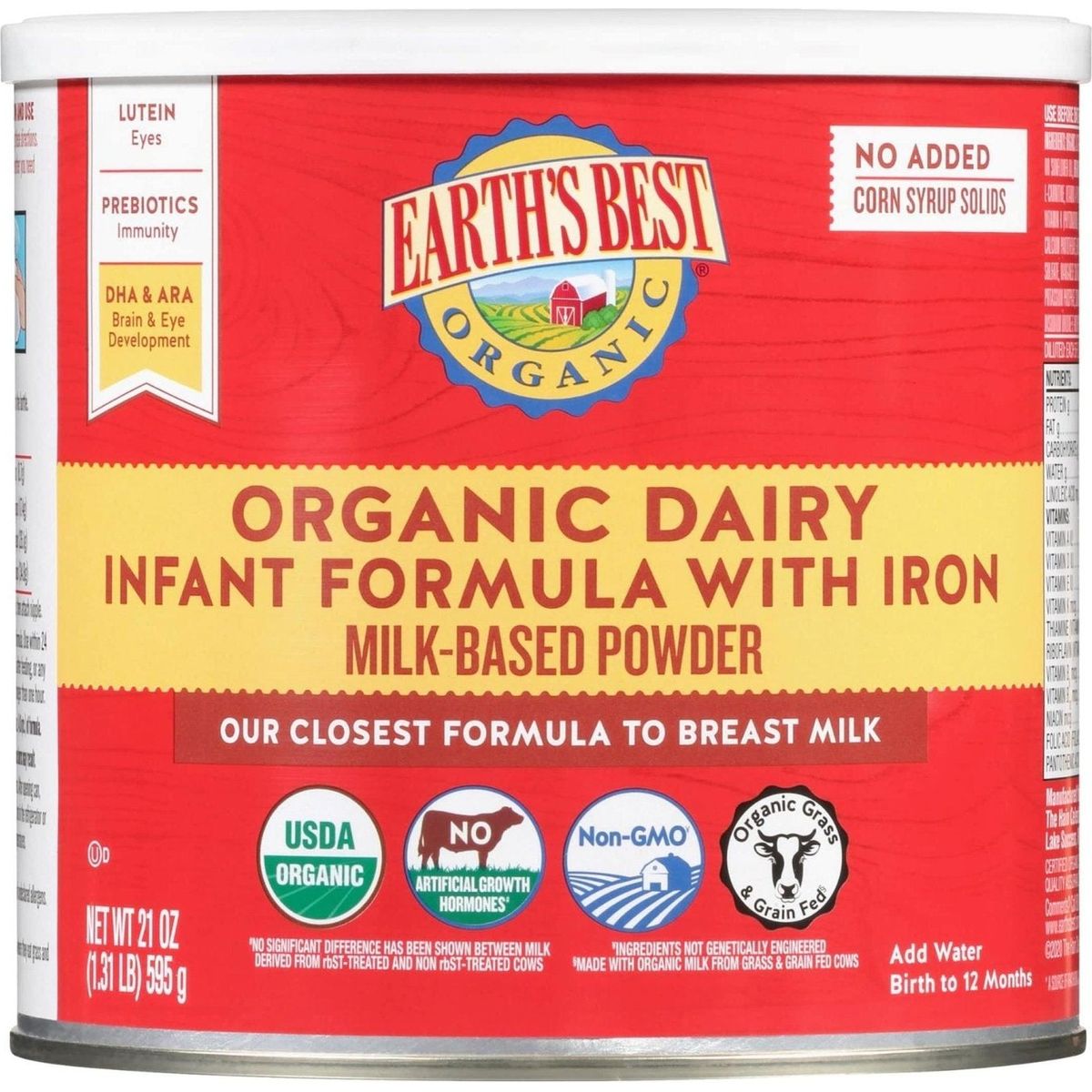 Organic dairy infant cheap formula with iron