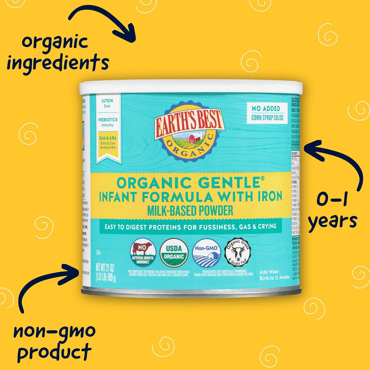 Earth's best organic hot sale sensitivity infant formula