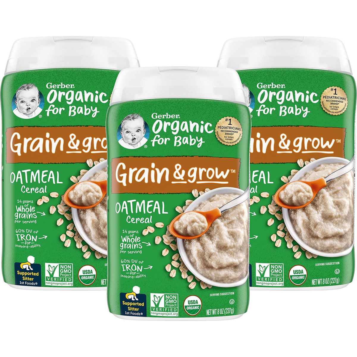 Gerber oatmeal hot sale single grain cereal