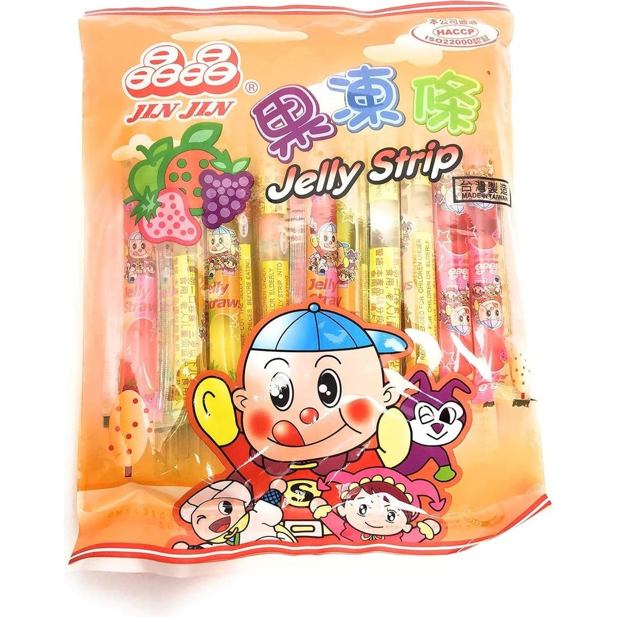 Jin Jin - Jelly Strip (Jelly Filled Straws in Assorted Flavors) - Net –  Whlsome