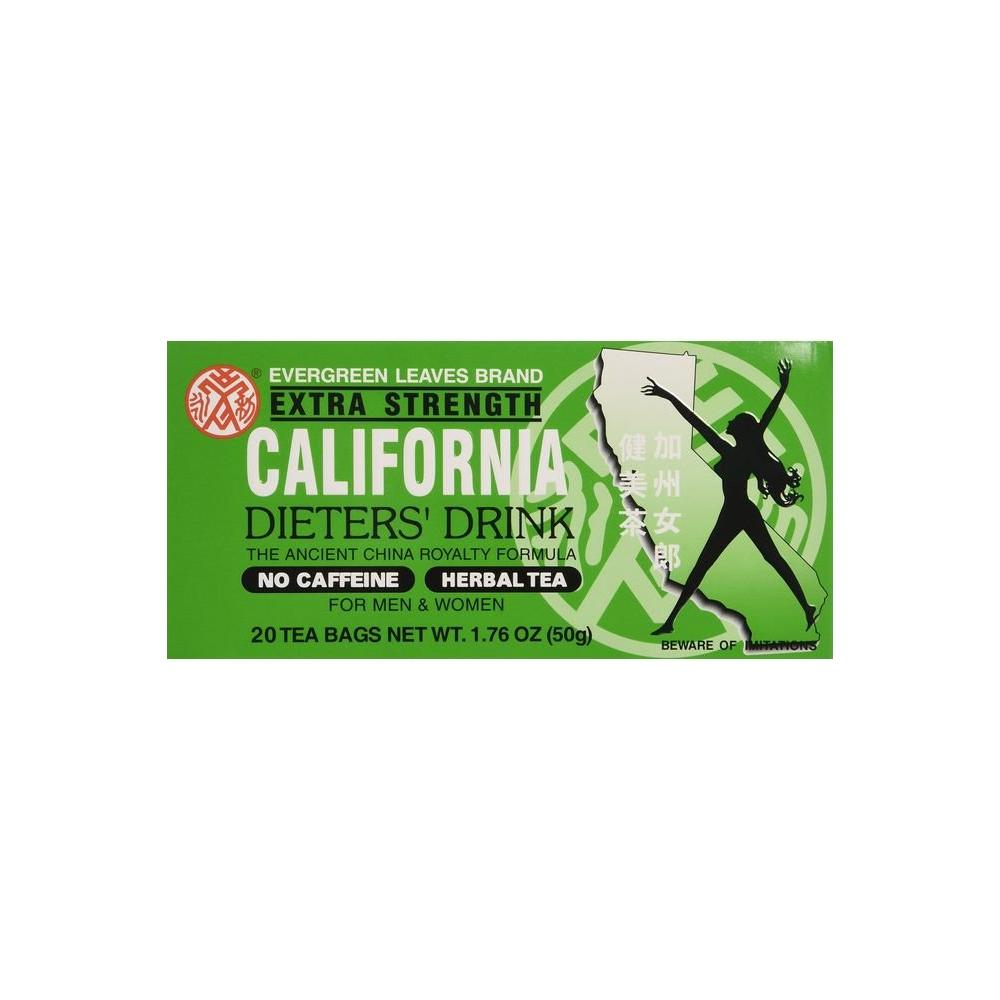 1 BOX CALIFORNIA DIETERS DRINK EXTRA STRENGTH TEA 176 OZ - Whlsome - TEA