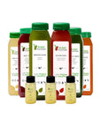 1 Day Juice Cleanse by Raw Fountain Tropical Flavors All Natural Raw Cold Pressed Fruit and Vegetable Juices Detox Cleanse 6 Bottles 12oz 3 Bonus Ginger Shots - Whlsome - Fruit Juices