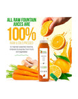 1 Day Juice Cleanse by Raw Fountain Tropical Flavors All Natural Raw Cold Pressed Fruit and Vegetable Juices Detox Cleanse 6 Bottles 12oz 3 Bonus Ginger Shots - Whlsome - Fruit Juices