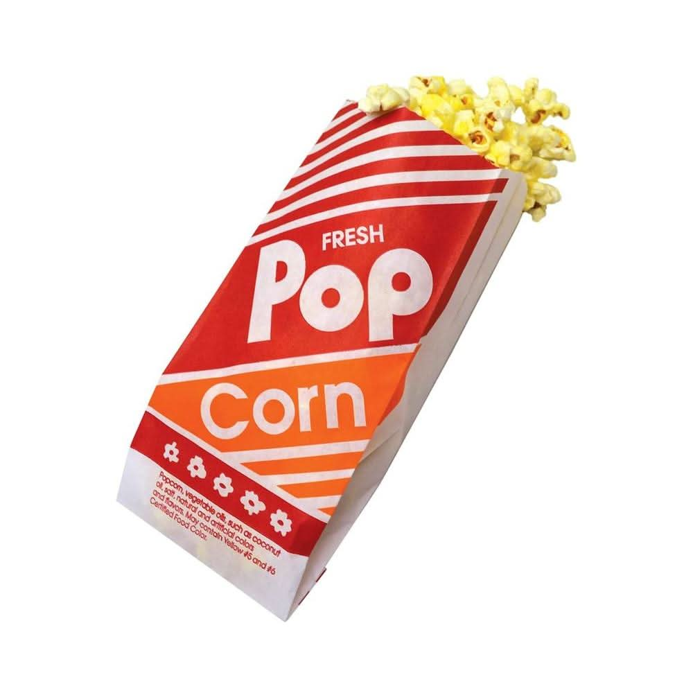 1 Oz Popcorn Bags Pack of 125 Count - Whlsome - Popcorn