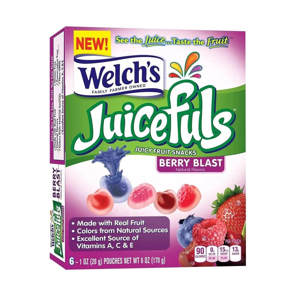 1 oz WELCH&#39;S Juicefuls Berry Blast 6ct - Whlsome - Snacks