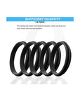 10 Pcs Replacement Gaskets Rubber Seal Compatible with Gatorade GX Water Bottles Food Grade Silicone Replacement Part for Gatorade GX Hydration System Bottle Black - Whlsome - Grocery (Other)