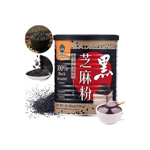 100% Black Sesame Seeds Powder, No Sugar, Low Temp Roasted, HALAL, NON - GMO, Black Sesame Paste Made in Taiwan 12.36oz (350g) - Whlsome - Cooking Oils