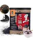 100% Black Sesame Seeds Powder, No Sugar, Low Temp Roasted, HALAL, NON - GMO, Black Sesame Paste Made in Taiwan 12.36oz (350g) - Whlsome - Cooking Oils