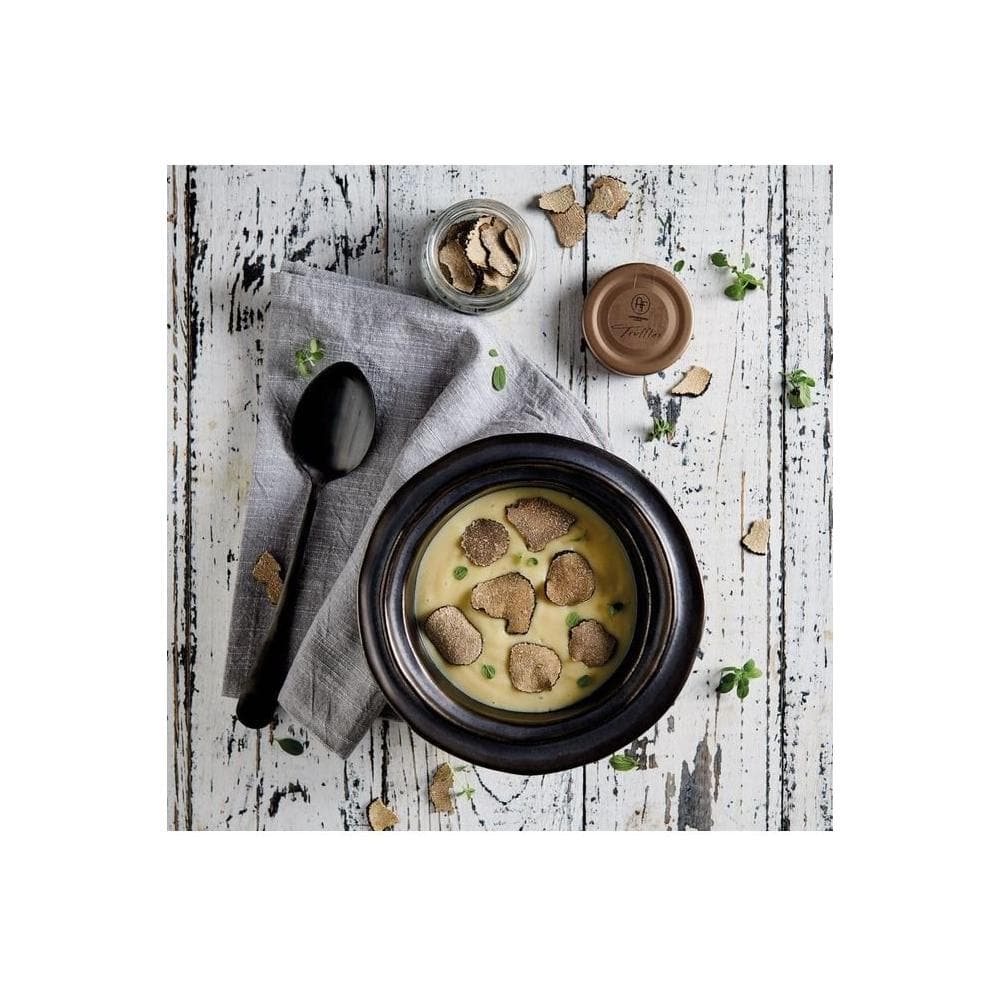 100 Italian Black Summer Truffle Slices in Olive Oil Summer Truffle Carpaccio in Olive Oil Perfect Substitute For Fresh Truffles All Year Long 176oz 50g - Whlsome - Olive Oil