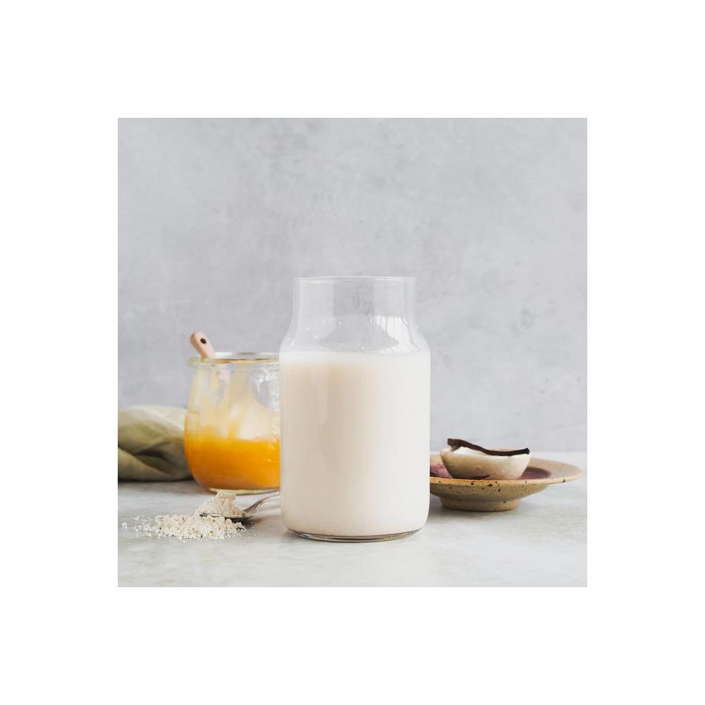 100 Organic Almond Milk Base 71 oz Smallbatch Coldpressed from Fresh Almonds Straight from Farm in Italy NonGMO Recyclable Glass Bottle - Whlsome - Grocery (Other)