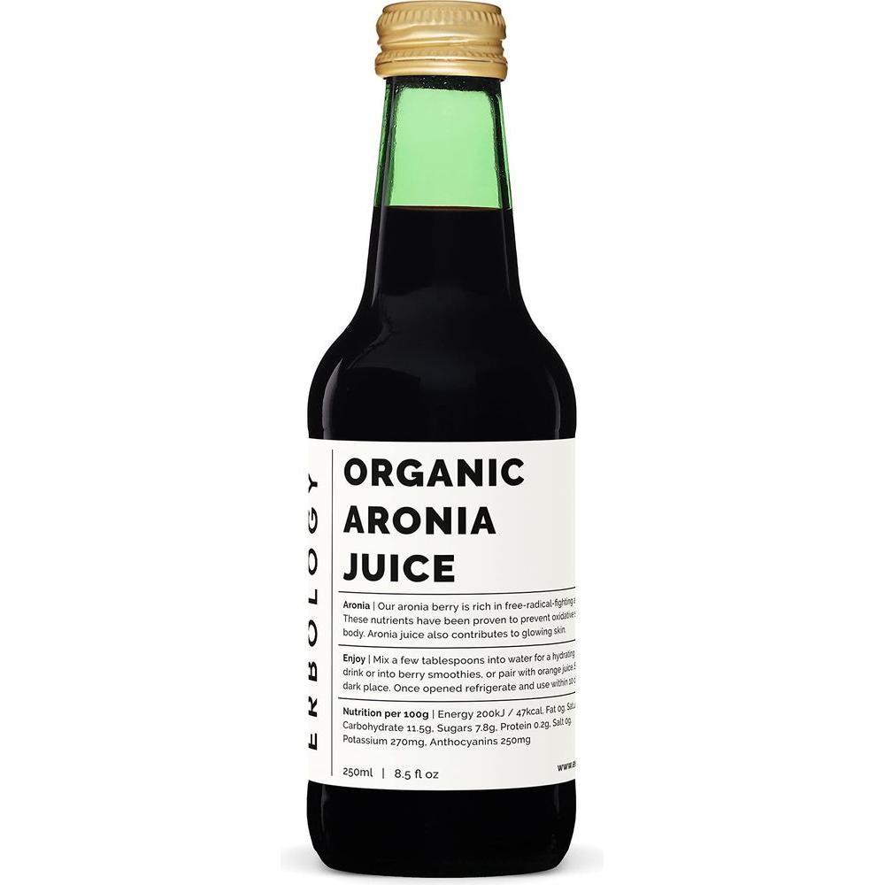 100 Organic Aronia Berry Juice 85 fl oz Supports Skin Health Rich in Antioxidants Straight from Farm Undiluted No Added Sugar or Preservatives NonGMO Recyclable Glass Bottle - Whlsome - Fruit Juices