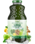 100 Organic Green Detox Juice Drink by Pure Anatolia Boost Immunity Enhance your Health USDA Organic Gluten Free Vegan Glass Bottle of 32 fl oz - Whlsome - Grocery (Other)