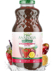 100 Organic STRAWBERRY Green Detox Juice Drink by Pure Anatolia Boost Immunity Enhance your Health USDA Organic Gluten Free Vegan 2 Pack Bundle Glass Bottle of 32 fl oz - Whlsome - Fruit Juices