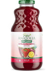 100 Organic STRAWBERRY Green Detox Juice Drink by Pure Anatolia Boost Immunity Enhance your Health USDA Organic Gluten Free Vegan 2 Pack Bundle Glass Bottle of 32 fl oz - Whlsome - Fruit Juices