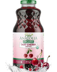 100 Organic Tart Cherry Juice by Pure Anatolia USDA Organic Fruit Juice Gluten Free Vegan Reusable Glass Bottle of 32 fl oz Natural Antioxidants No added Sugar or Preservatives - Whlsome - Fruit Juices