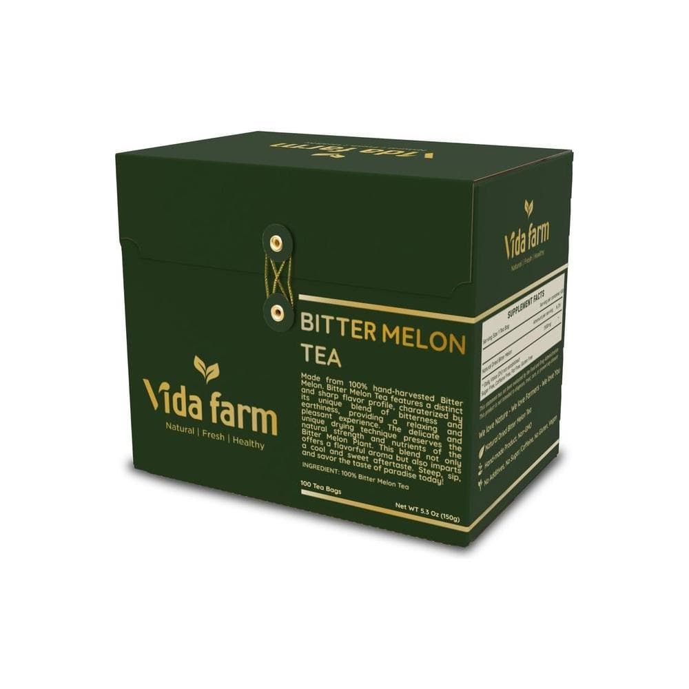 100 Premium Bitter Melon Tea Bags Zero Sugar Tea Handpicked for Health and Flavor 100 Pure and Natural NonGMO No CaffeineGlutenFree Vegan - Whlsome - Tea