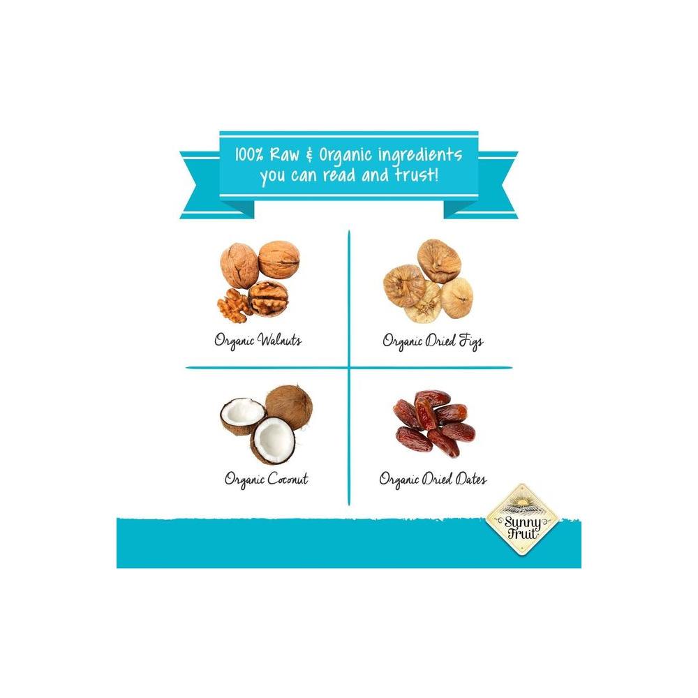 100% RAW Fig &amp; Walnut Balls (6 - Pack) - Have A Ball (6 x 9 Balls) - Whole Food Energy Snacks | NO Added Sugars or Preservatives | NON - GMO, VEGAN, GF &amp; Kosher - Whlsome - Snacks