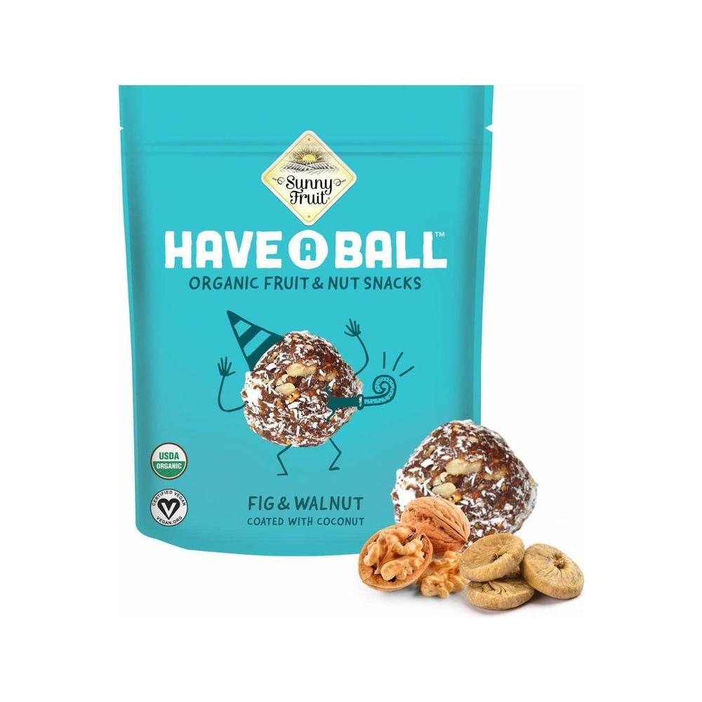 100% RAW Fig & Walnut Balls (6 - Pack) - Have A Ball (6 x 9 Balls) - Whole Food Energy Snacks | NO Added Sugars or Preservatives | NON - GMO, VEGAN, GF & Kosher - Whlsome - Snacks