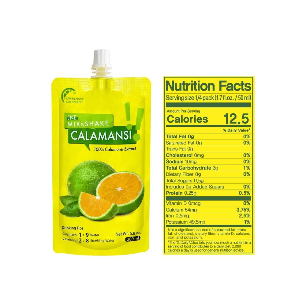 100 Real Calamansi Extract 68oz 200ml 68 Fl Oz Pack of 25 - Whlsome - Grocery (Other)