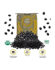 1000 SPRINGS MILL 25lb Bulk Bag Organic Black Beans Used for Soups Salads Chili Dips or Various Breakfast Dishes Bulk Dry Black Beans Resealable Bag Vegan Friendly - Whlsome - Canned Beans