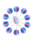 10ct Cotton Candy Lollipop Bag Cotton Candy - Whlsome - Candies & Chocolates