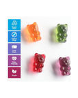 12 Pack Sugar Free Gummy Bears Keto Candy with Low Carb No Sugar Gluten Free Vegan Gummy Bears Keto Friendly SugarFree Gummies Best Keto Snack Total 15lb - Whlsome - Candies & Chocolates