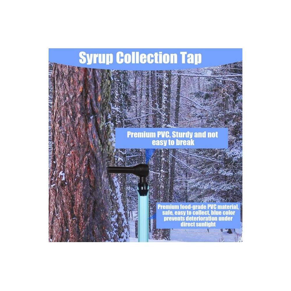 12 Sets Maple Syrup Tree Tapping Kit Maple Sugaring Starter Kit 12 Taps 12 2ft Maple Syrup Collecting Pipes Maple Syrup Tapping Kit for Maple Syrup Sap Collection - Whlsome - Grocery (Other)