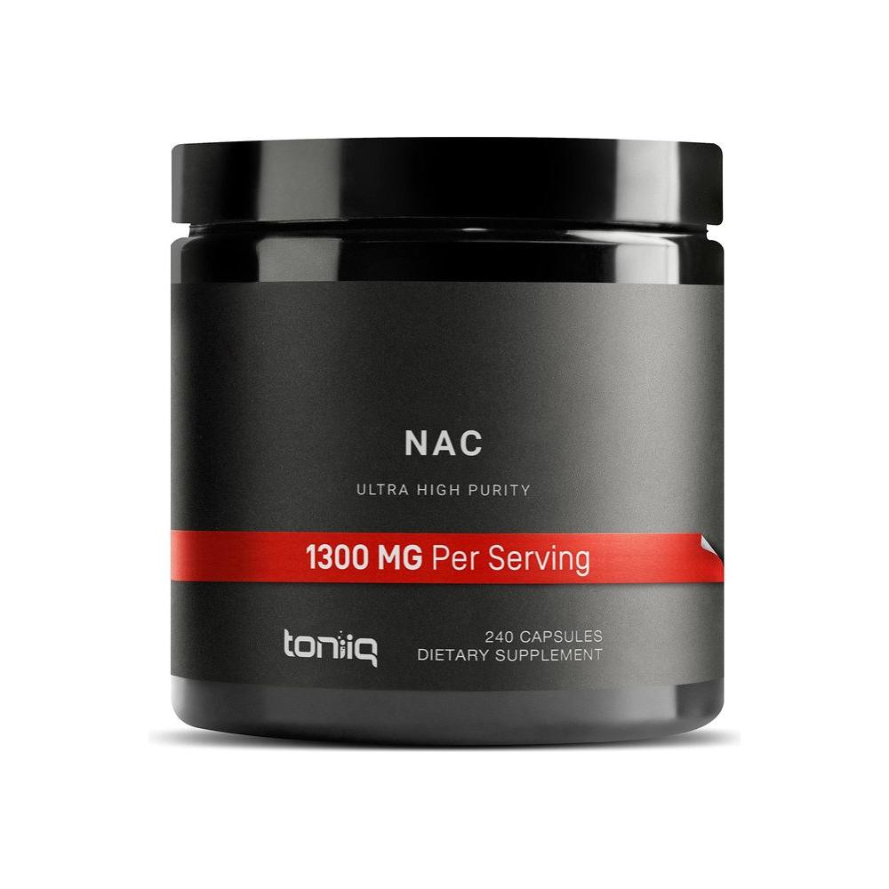 1300mg NAC Supplement N - Acetyl Cysteine - 4 Month Supply - Min. 98%+ Tested Purity - Ultra High Strength Bioavailable NAC Cysteine Supplement - 240 Vegetarian N Acetyl Cysteine Capsules - Lab Tested TQ - Whlsome - Vitamins &amp; Supplements