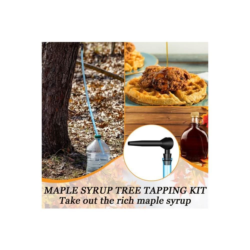 15 Pcs Maple Syrup Tapping Kit Includes 50 Feet Maple Syrup Taps Vacuum Tubing Lines Maple Syrup Tree Tapping Tubing Line 10 Maple Tree Taps 4 Maple Syrup Filter for Maple Syrup Collection Supplies - Whlsome - Maple Syrup