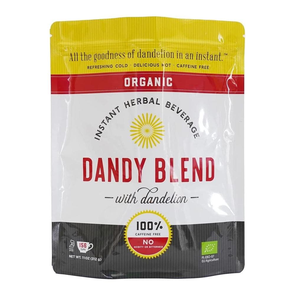 156 Cup Bag of Certified Organic Dandy Blend Instant Herbal Beverage - 11 oz. (312g) Bag - Whlsome - Coffee