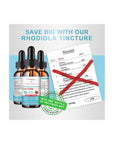 16 - in - 1 Rhodiola Rosea Tincture - Rhodiola Rosea Supplement - Whlsome - Vitamins & Supplements