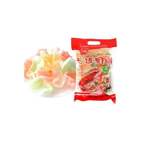 17.6oz / 500g Prawn Crackers Shrimp Chips, Chinese Classic Childhood Prawn Flavored Chips, Deep Fry at Home, Puffed Food - Whlsome - Snacks