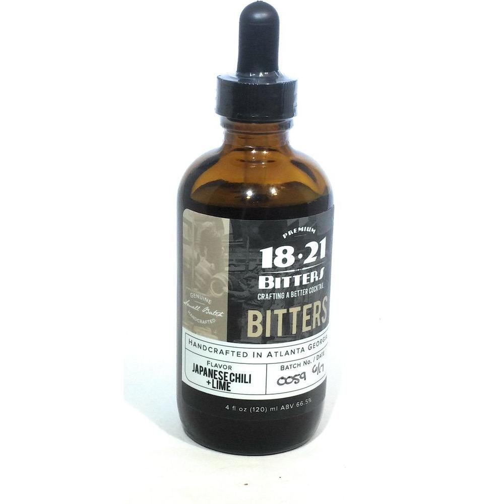 1821 Japanese Chili Lime Bitters 4oz - Whlsome - Cocktail Mixers