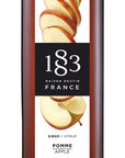 1883 Apple Syrup Flavored Syrup for Hot Iced Beverages GlutenFree Vegan NonGMO Kosher PreservativeFree Made in France Glass Bottle 1 Liter 338 Fl Oz - Whlsome - Grocery (Other)