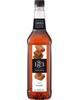 1883 Caramel Syrup Flavored Syrup for Hot Iced Beverages Rich FullBodied Taste AllNatural GlutenFree Vegan NonGMO Kosher PreservativeFree Made in France Plastic Bottle 1 Liter 338 Fl Oz - Whlsome - Grocery (Other)