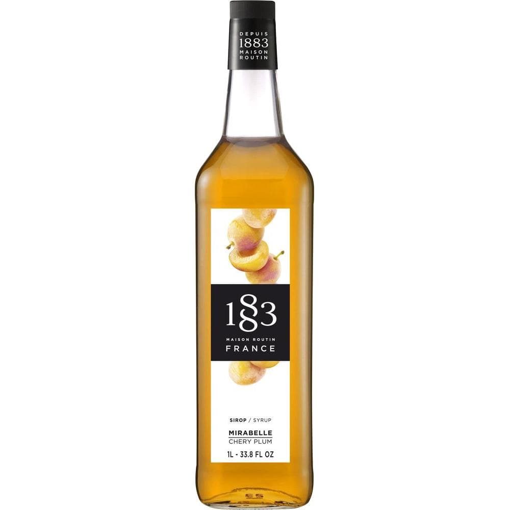 1883 Chery Plum Syrup Flavored Syrup for Hot Iced Beverages GlutenFree Vegan NonGMO Kosher PreservativeFree Made in France Glass Bottle 1 Liter 338 Fl Oz - Whlsome - Grocery (Other)