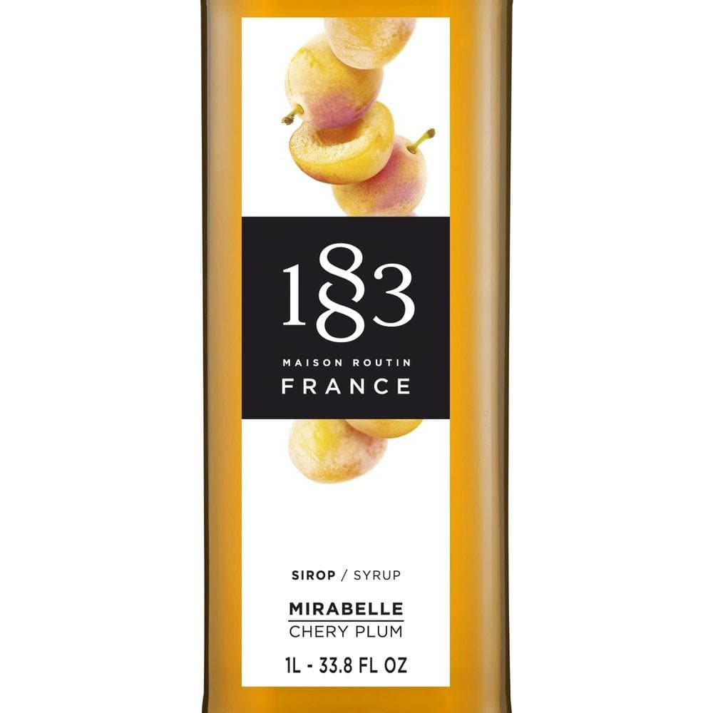 1883 Chery Plum Syrup Flavored Syrup for Hot Iced Beverages GlutenFree Vegan NonGMO Kosher PreservativeFree Made in France Glass Bottle 1 Liter 338 Fl Oz - Whlsome - Grocery (Other)