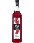 1883 Raspberry Syrup Flavored Syrup for Hot Iced Beverages GlutenFree Vegan NonGMO Kosher PreservativeFree Made in France Glass Bottle 1 Liter 338 Fl Oz - Whlsome - Grocery (Other)