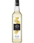 1883 Yuzu Lemon Syrup Flavored Syrup for Hot Iced Beverages GlutenFree Vegan NonGMO Kosher PreservativeFree Made in France Glass Bottle 1 Liter 338 Fl Oz - Whlsome - Flavoring Syrup