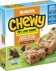 Quaker Chewy Granola Bars, Peanut Butter Chocolate Chip - 8 count (24g per pack)