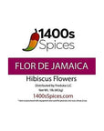 1lb Dried Hibiscus Flowers perfect for Tea and Mexican Agua Fresca Flor de Jamaica Whole Flowers and Petals by 1400s Spices - Whlsome - TEA