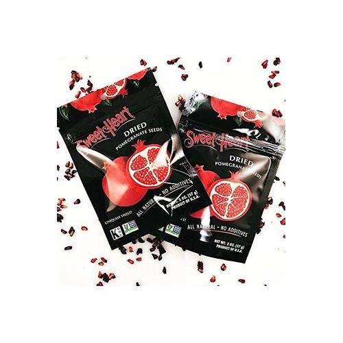 2 Oz Sweetheart Dried Pomegranate Seeds All Natural No Sugar Added 100 Fruit NonGMO Vegan No Refrigeration Needed - Whlsome - Dried Fruits