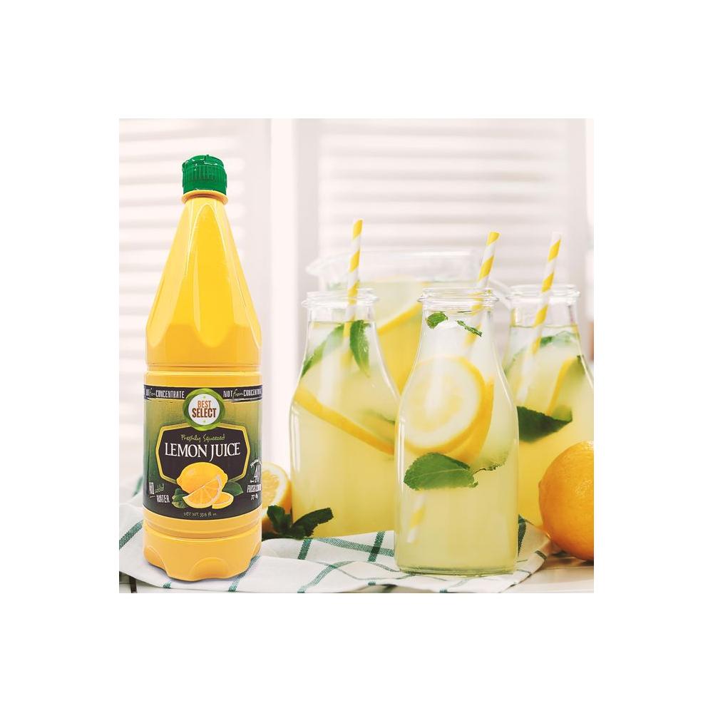 2 Pack 100 Lemon Juice Freshly Squeezed NO Added Water 338oz Not From Concentrate Appx 40 Freshly Squeezed Lemons in Each Bottle Kosher Food Best Select - Whlsome - Fruit Juices