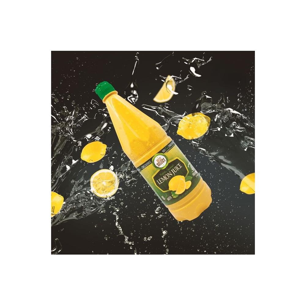 2 Pack 100 Lemon Juice Freshly Squeezed NO Added Water 338oz Not From Concentrate Appx 40 Freshly Squeezed Lemons in Each Bottle Kosher Food Best Select - Whlsome - Fruit Juices