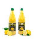 2 Pack 100 Lemon Juice Freshly Squeezed NO Added Water 338oz Not From Concentrate Appx 40 Freshly Squeezed Lemons in Each Bottle Kosher Food Best Select - Whlsome - Fruit Juices