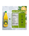 2 Pack 100 Lemon Juice Freshly Squeezed NO Added Water 338oz Not From Concentrate Appx 40 Freshly Squeezed Lemons in Each Bottle Kosher Food Best Select - Whlsome - Fruit Juices