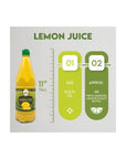 2 Pack 100 Lemon Juice Freshly Squeezed NO Added Water 338oz Not From Concentrate Appx 40 Freshly Squeezed Lemons in Each Bottle Kosher Food Best Select - Whlsome - Fruit Juices